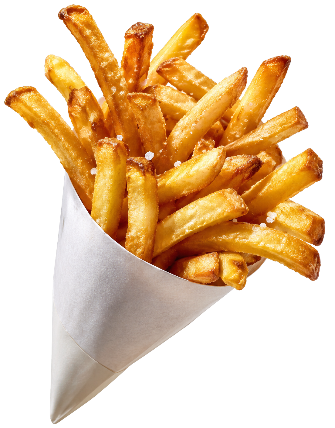 Een puntzak vol krokante frieten