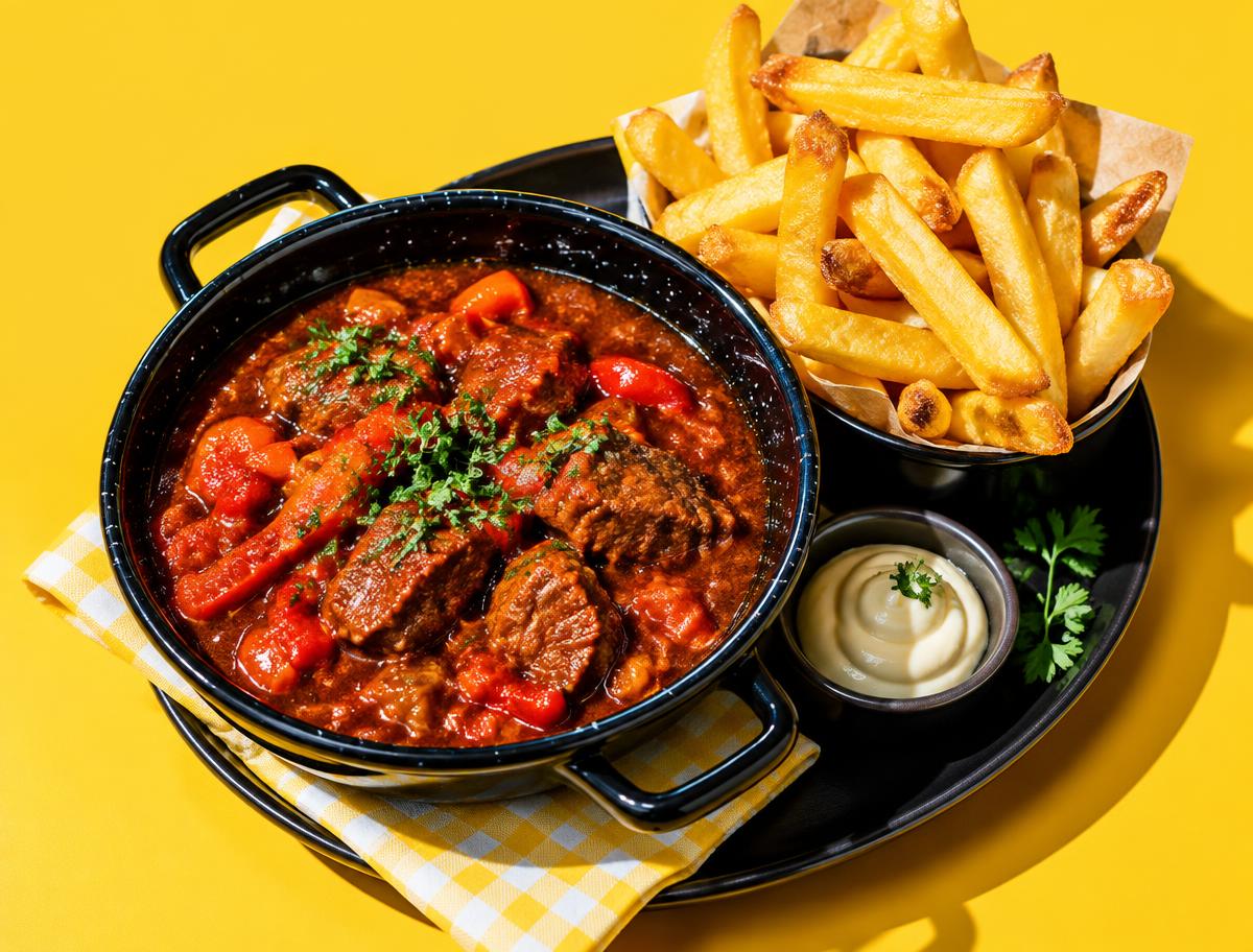 Goulash, huisgemaakt bij De Kasseistamper